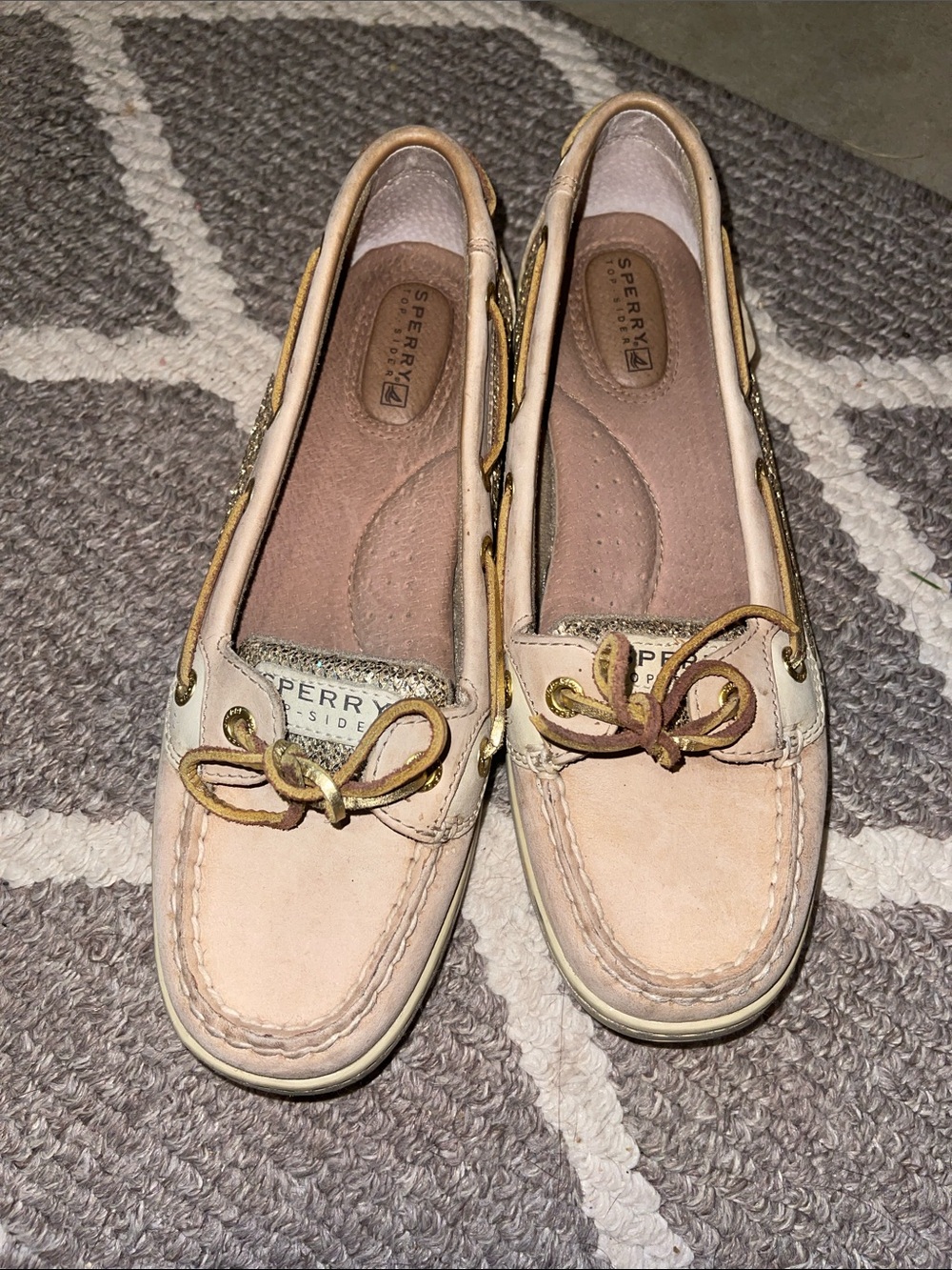 Sperry Women's Pale Pink Suede Boat Loafers